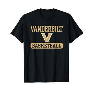 Elite Authentics Vanderbilt Commodores Unisex Adults Basketball T Shirt